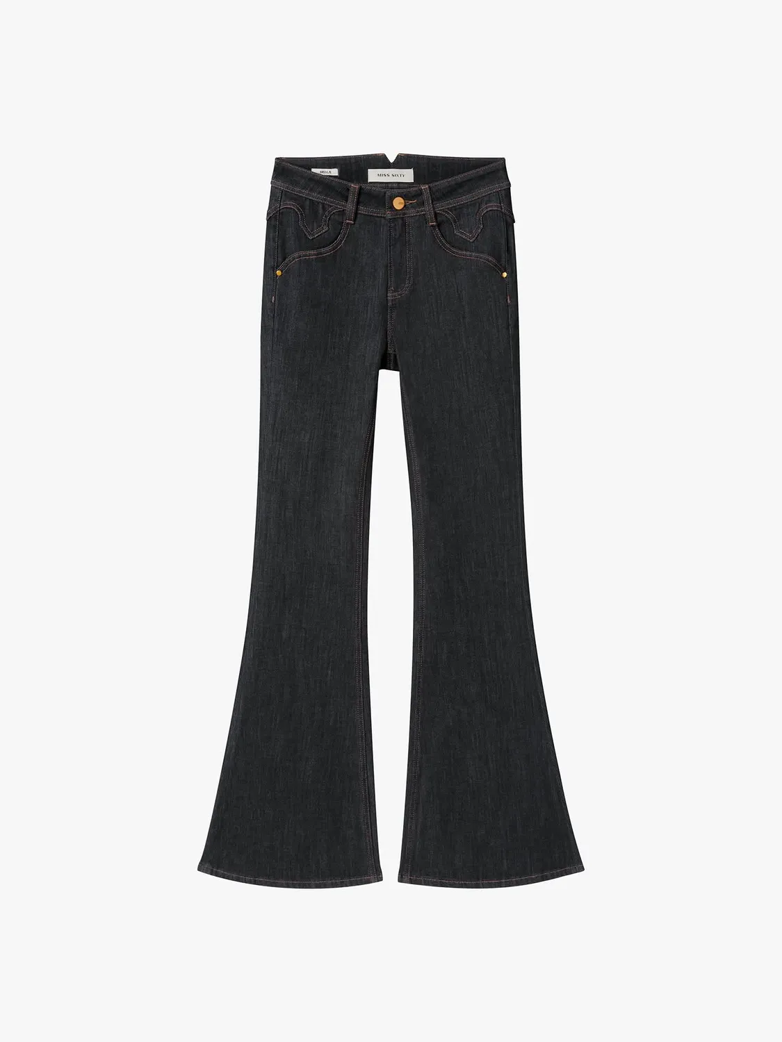 Miss Sixty Bella flare jeans mørkeblå stretch
