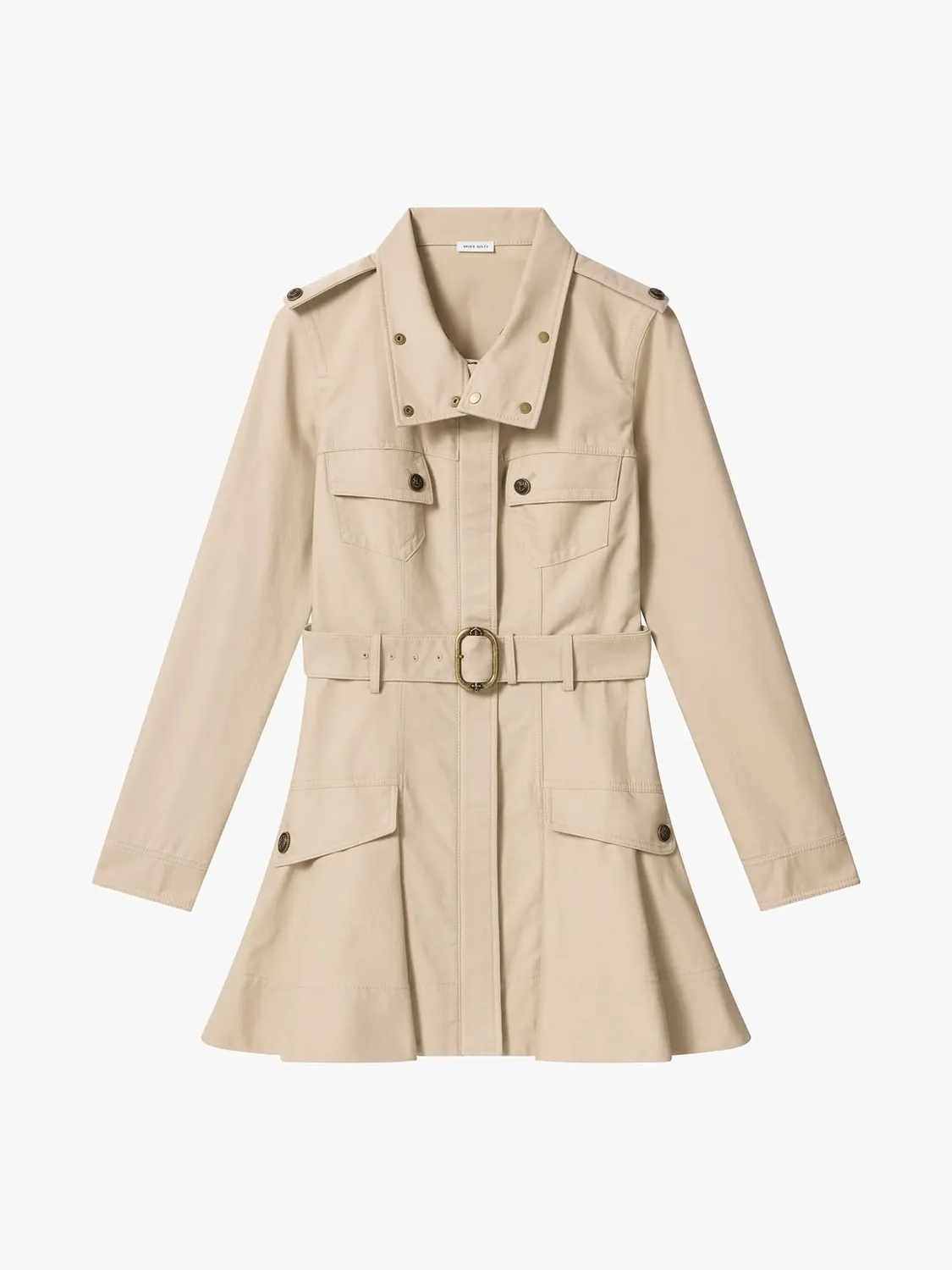 Miss Sixty Trench Dress trenchkjole khaki bælte