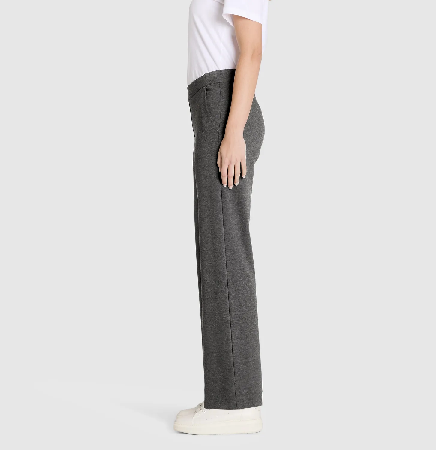 MAC Chiara 2177-00-0107L bukser grå wide