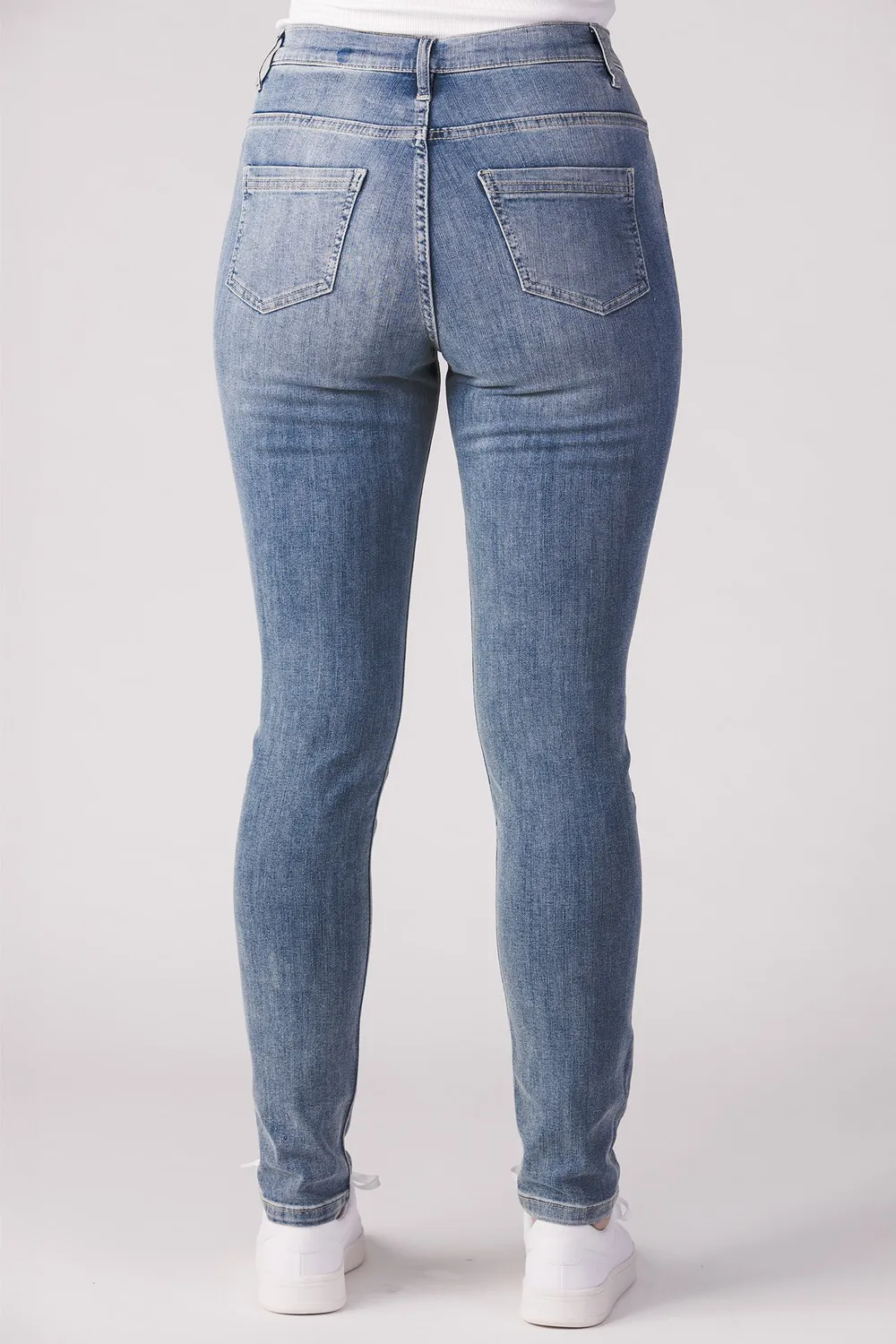 Merrytime Stella Super Slim jeans lyseblå denim