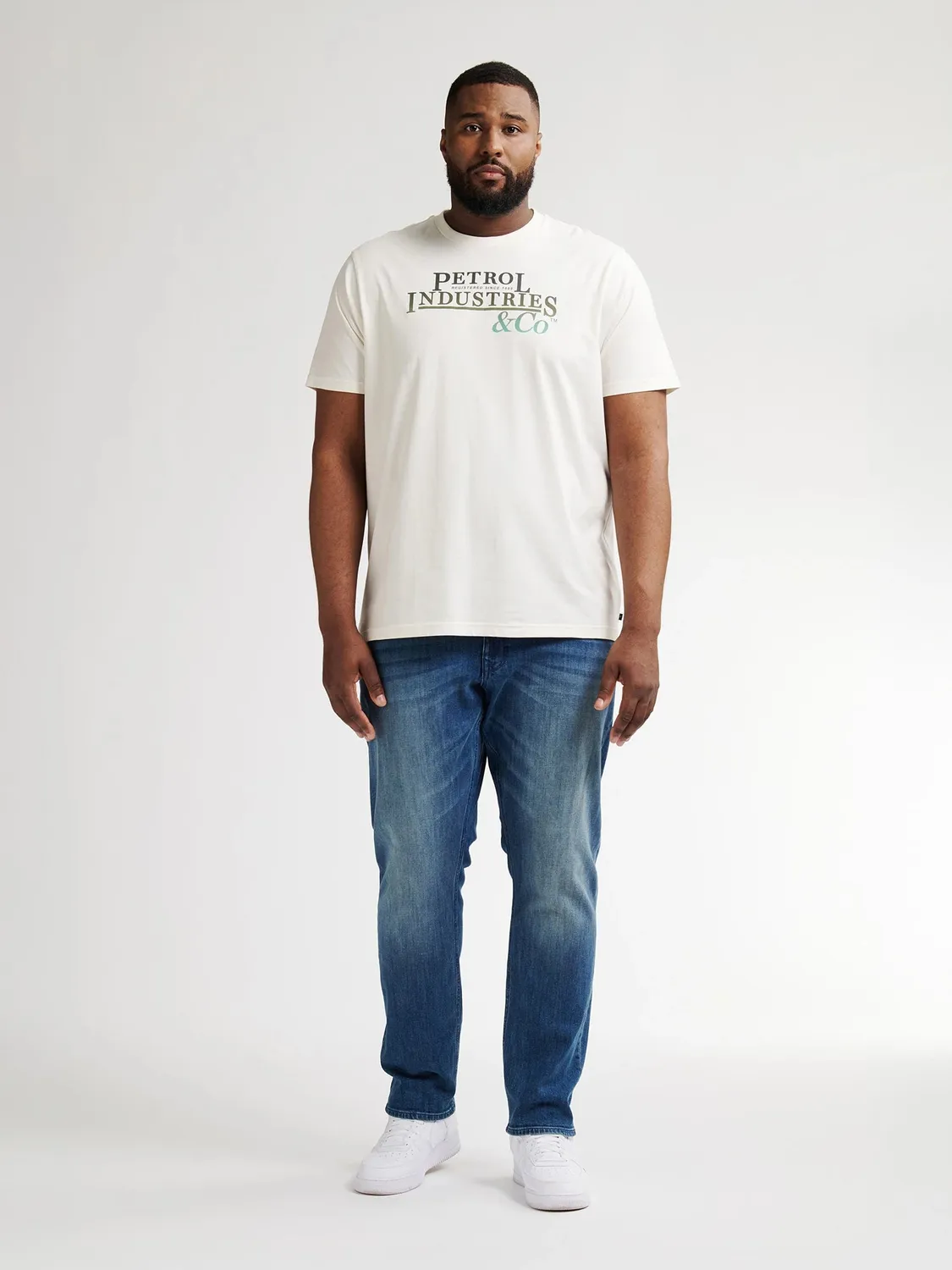 Petrol Industries Rockport T-shirt mossy stone plus size