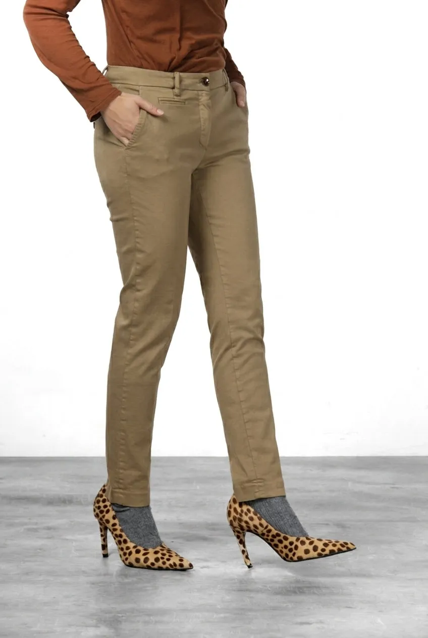Mason's New York Slim chinobukser mørkebeige