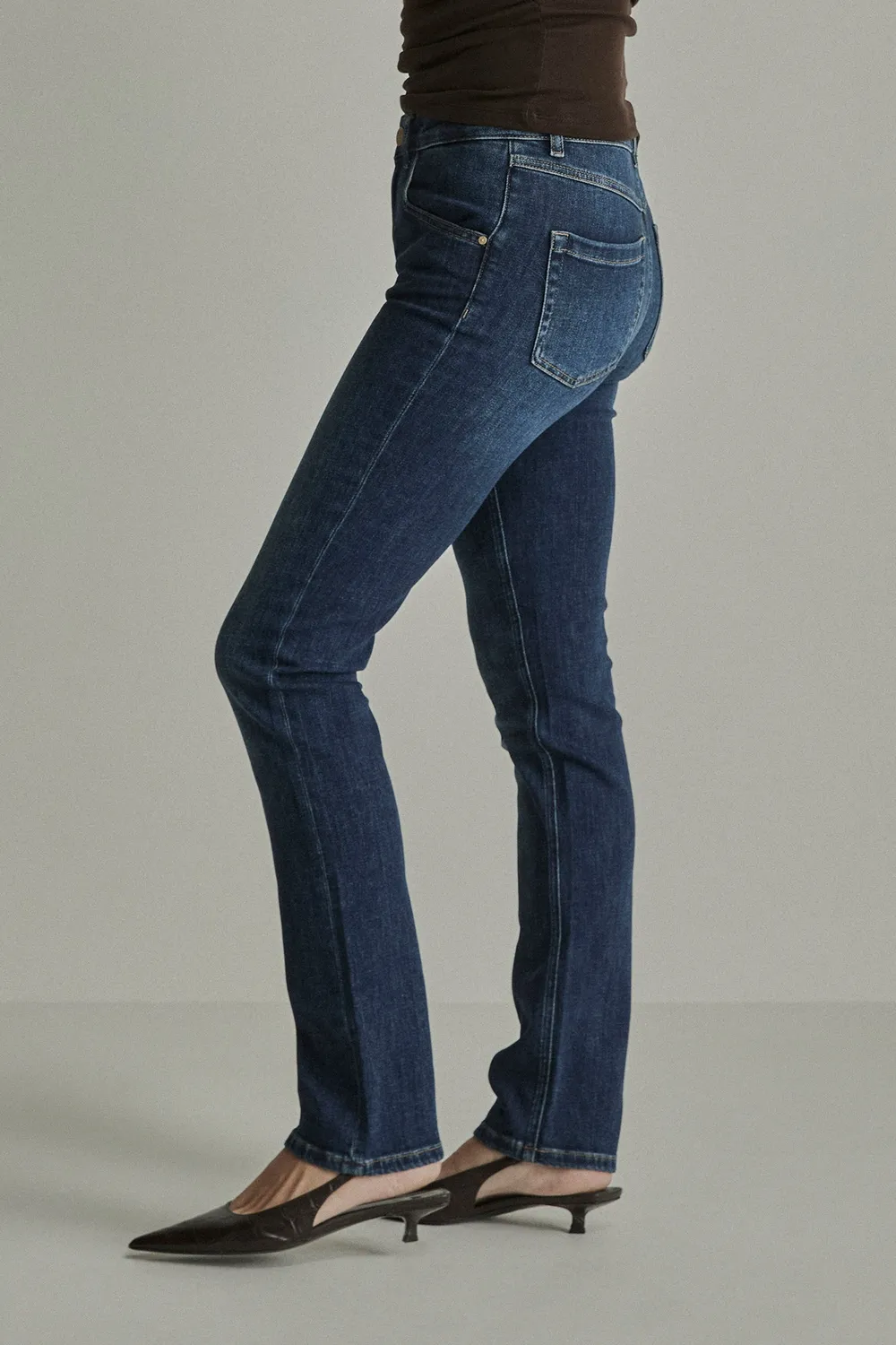 Para Mi Angie Fancy jeans Drift Blue high waist slim