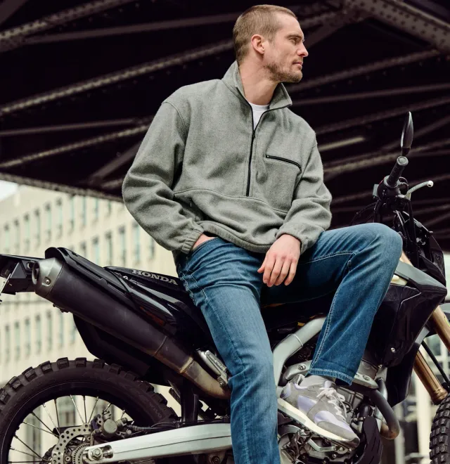 MAC Jog'n Jeans 0590-00-0994L jeans mørkeblå sweat