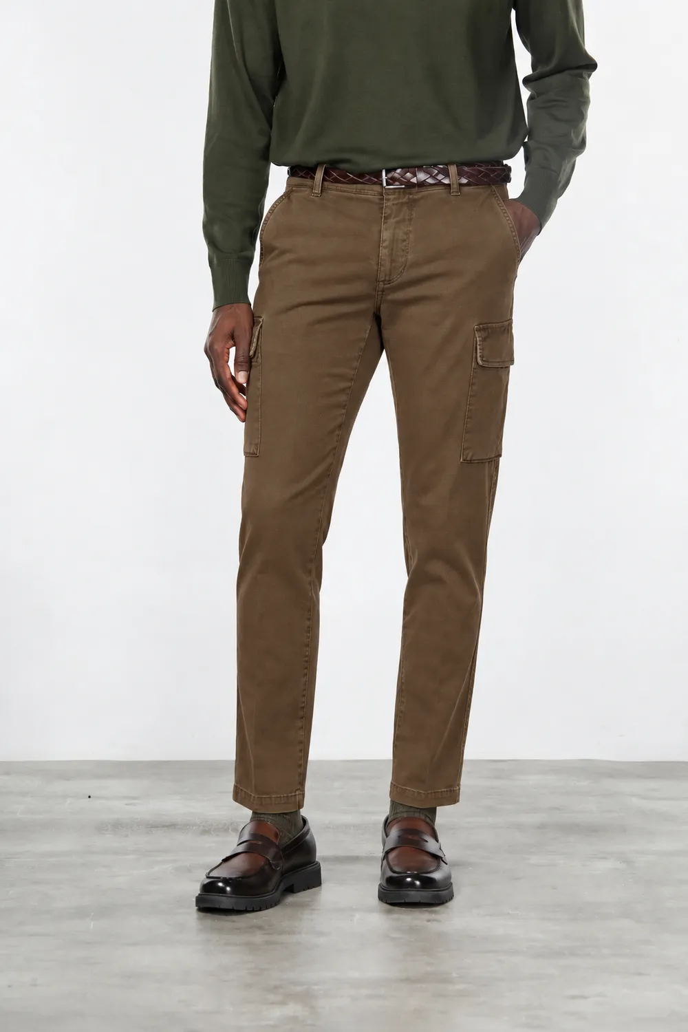 Mason's Chile cargobukser taupe extra slim