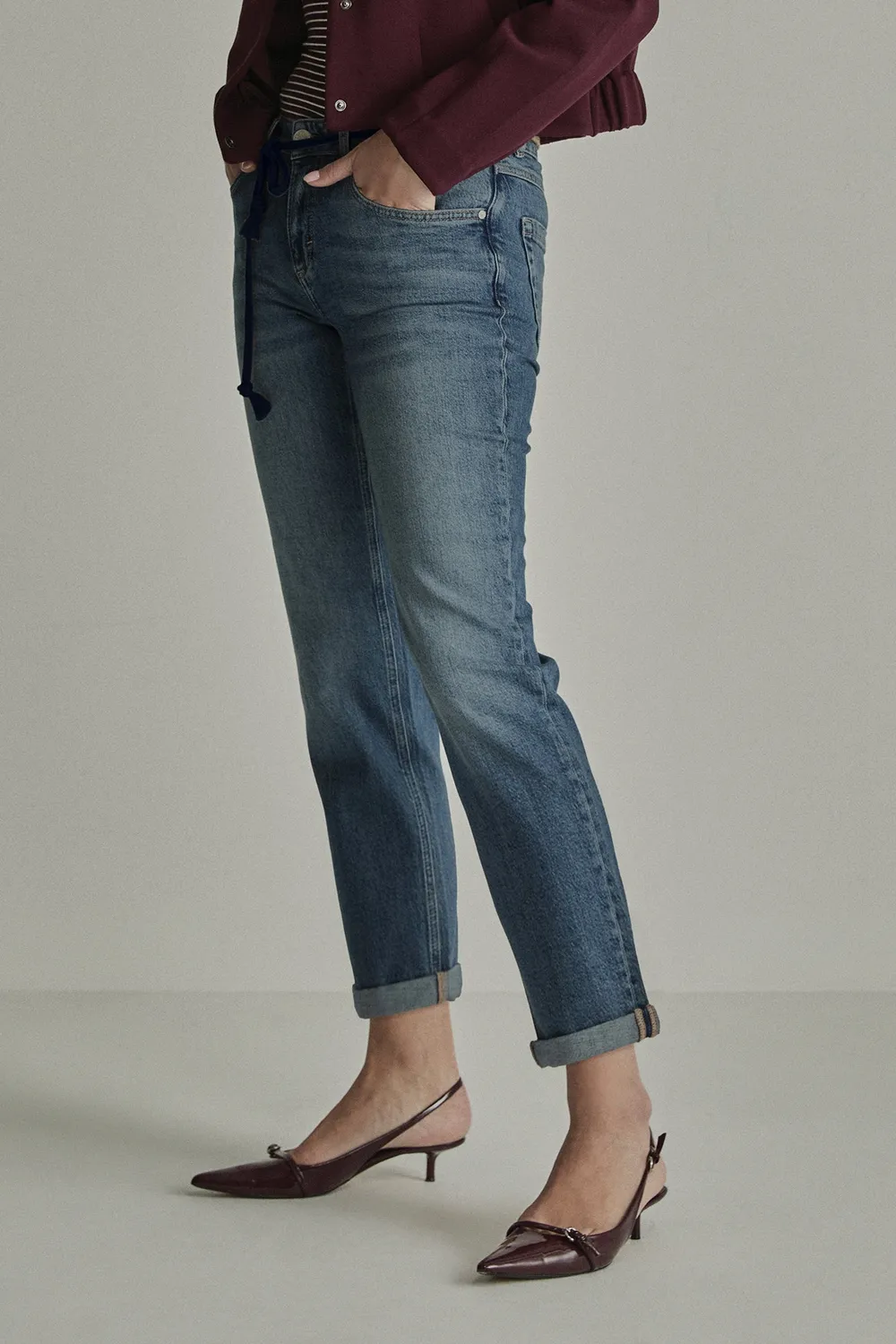 Para Mi Bobby jeans used air blue - løs pasform