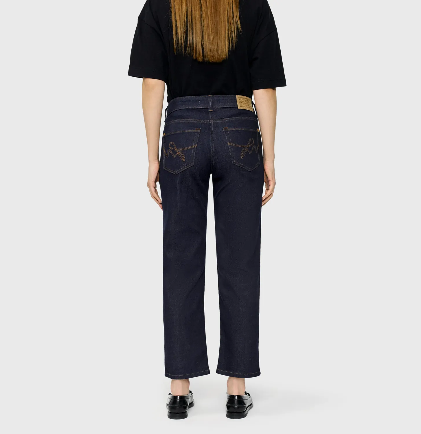 MAC Carrie 5954-90-0389L jeans mørkeblå straight