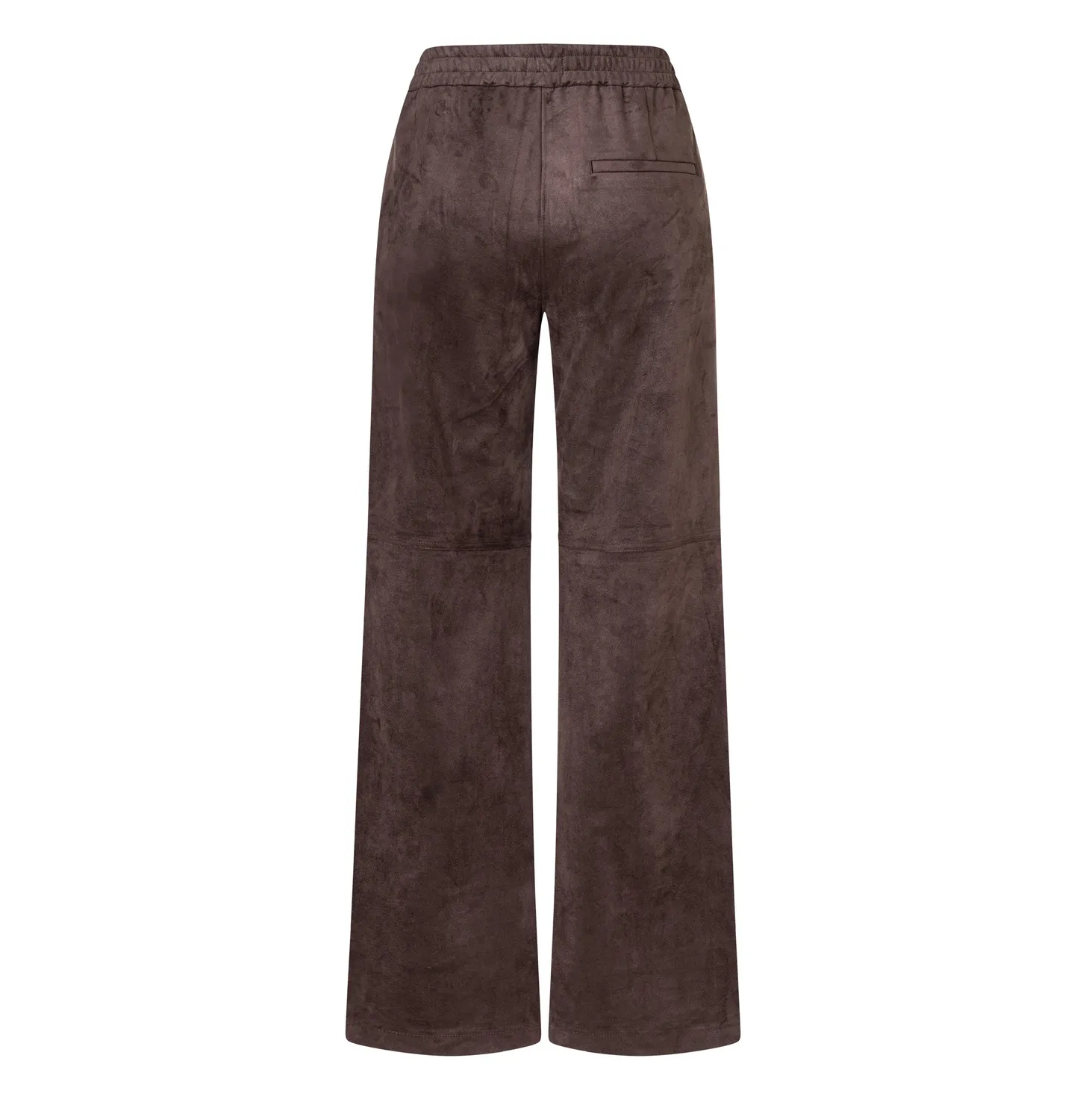 MAC Chiara bukser brun velour wide fit