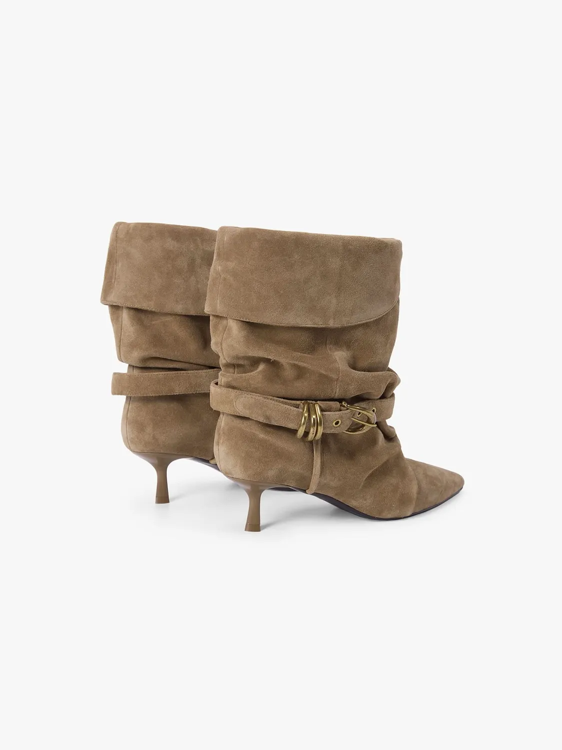 Miss Sixty støvler camel ruskind kitten heel
