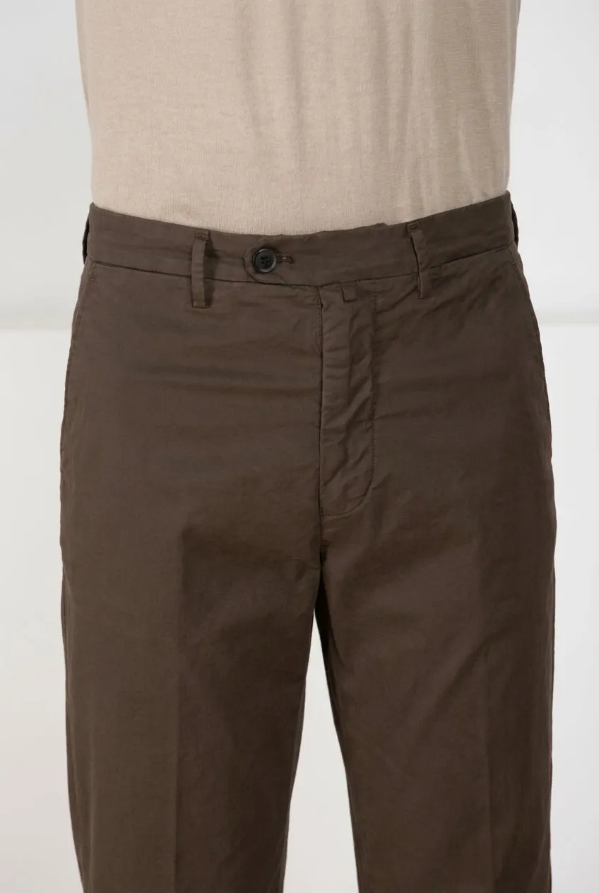Mason's Boston chinobukser brun twill relaxed