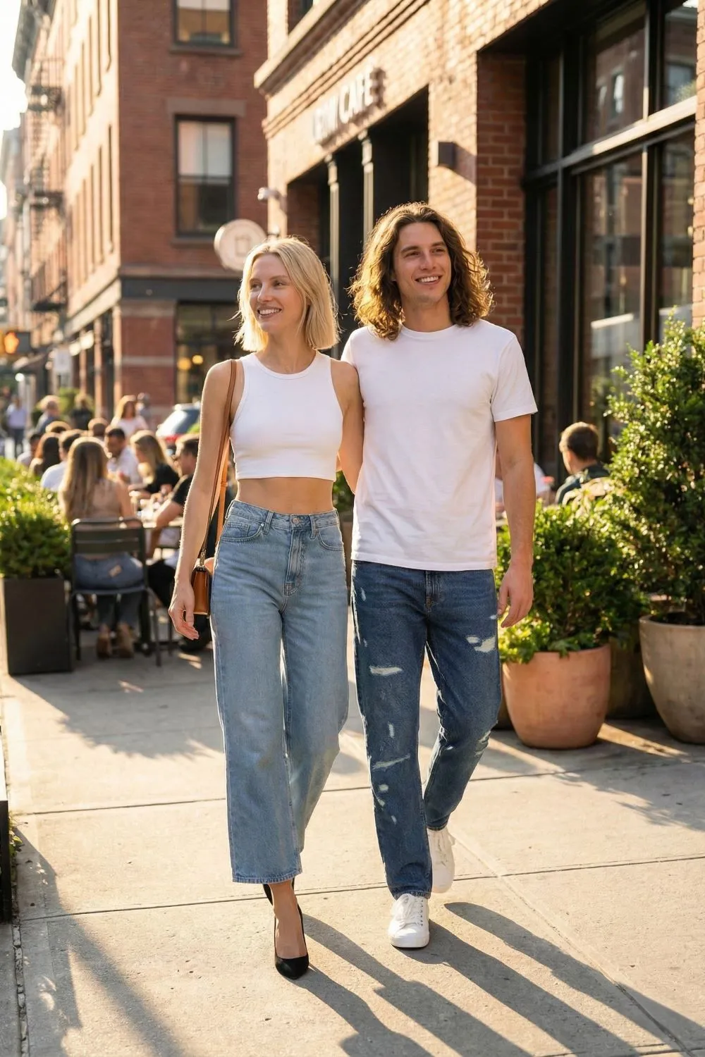 Organsk Atlantic Crisp Air jeans herre tapered rips