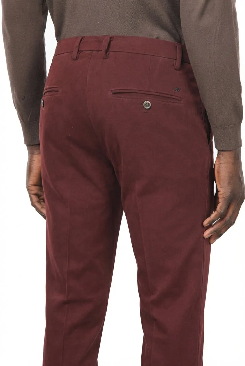 Mason's Milano chino bukser mørkerød extra slim
