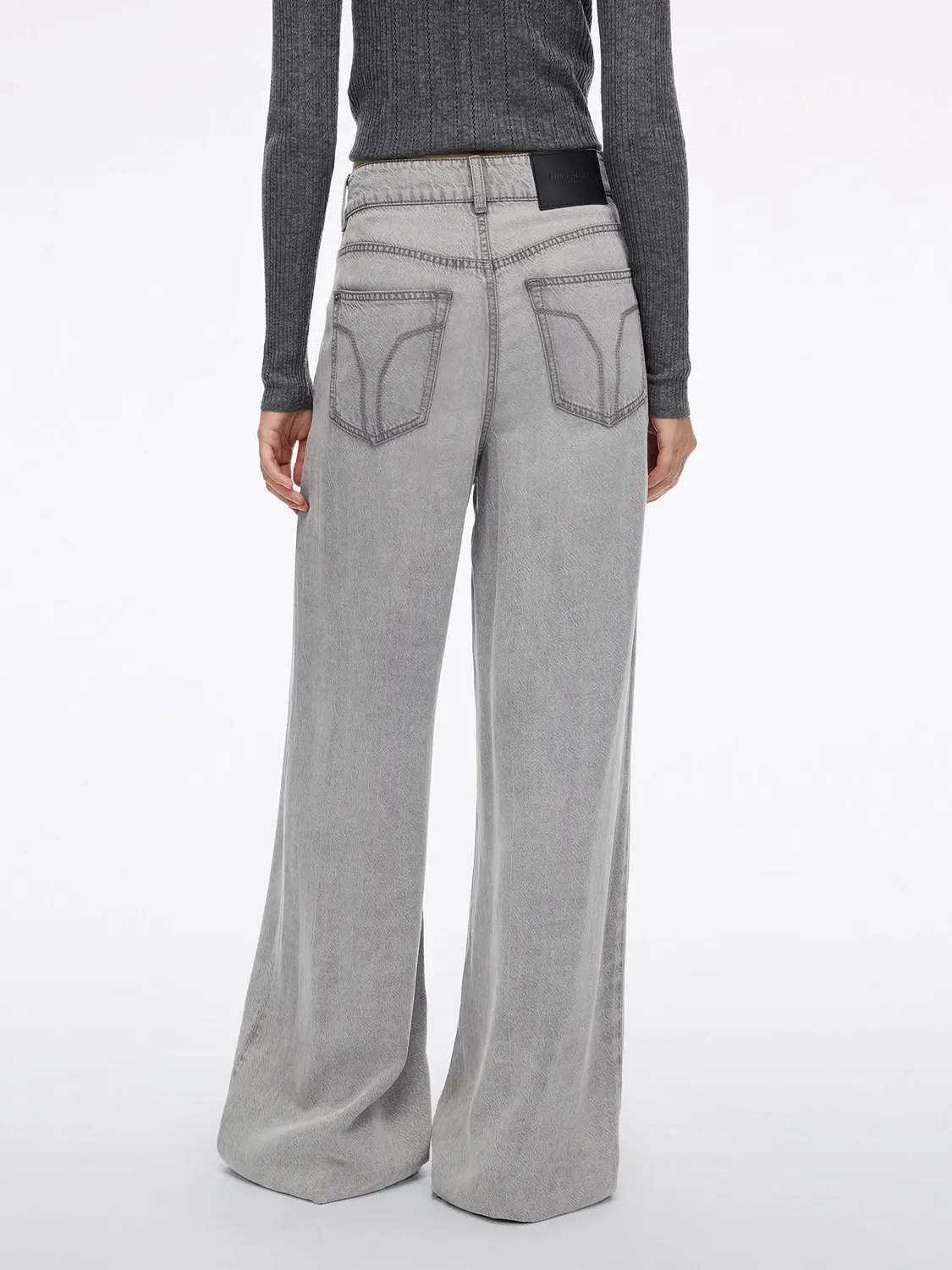 Miss Sixty Wide-Leg jeans grå høj talje