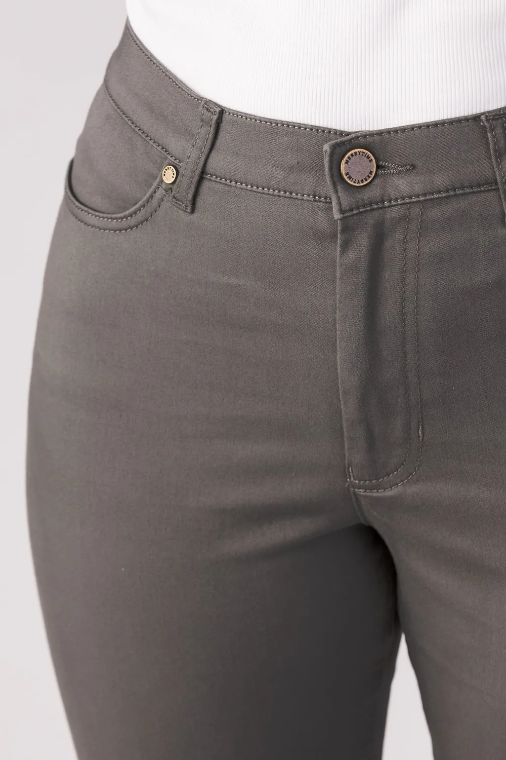 Merrytime 15640-440-41 Super Slim Ankel jeans dusty green
