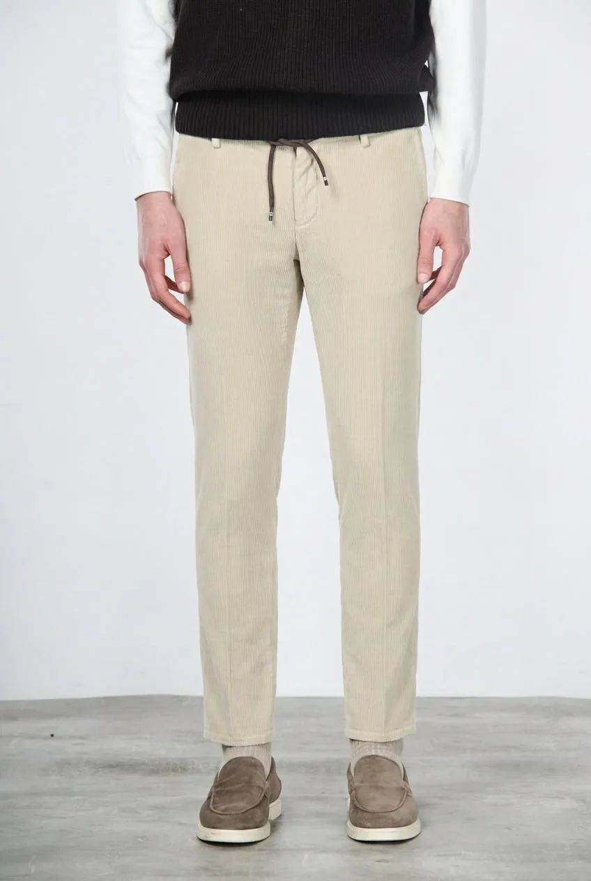 Mason's Milano Jogger chinobukser latte fløjl