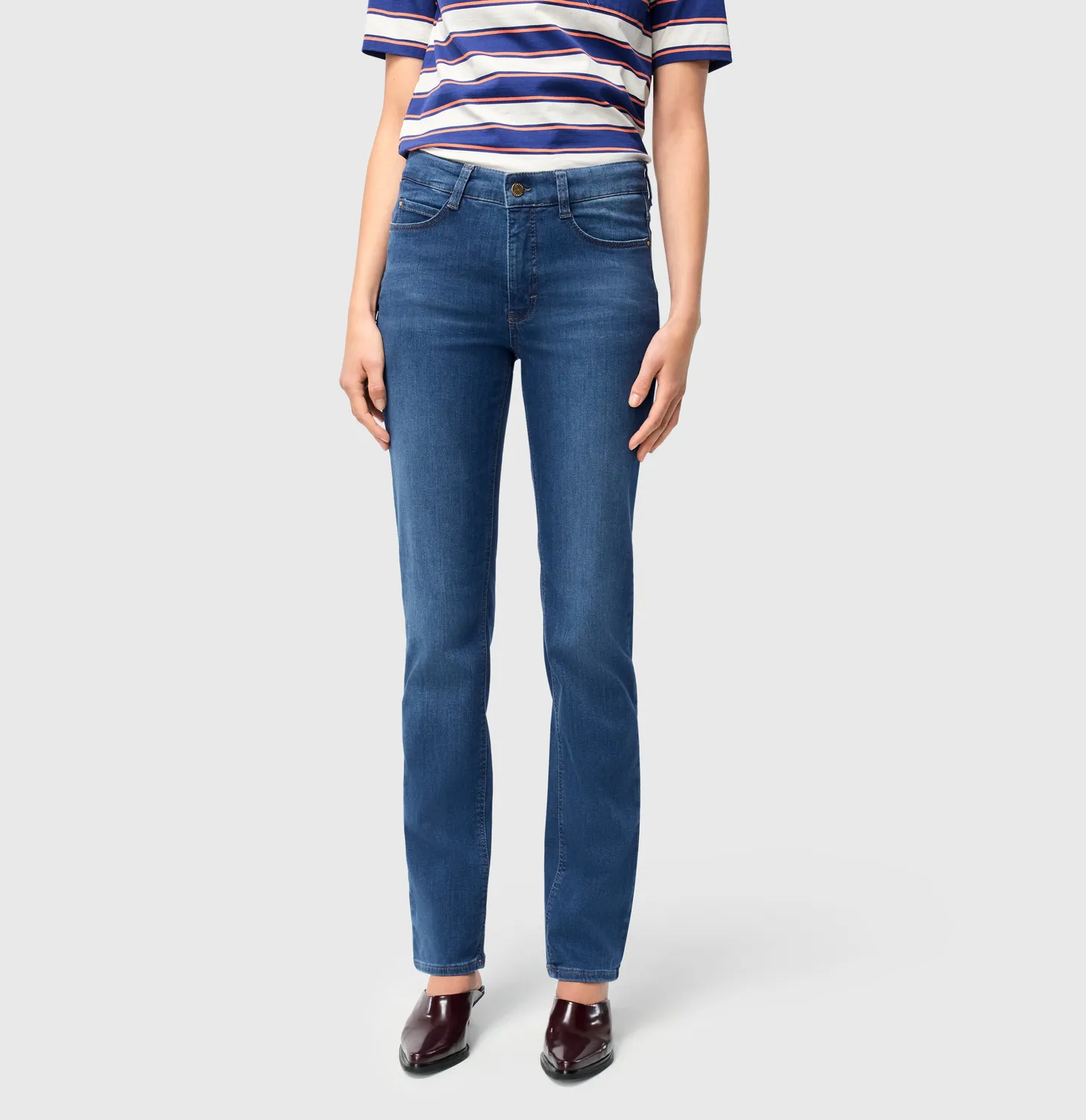 MAC Dream 5401-90-0355L jeans mellemblå straight