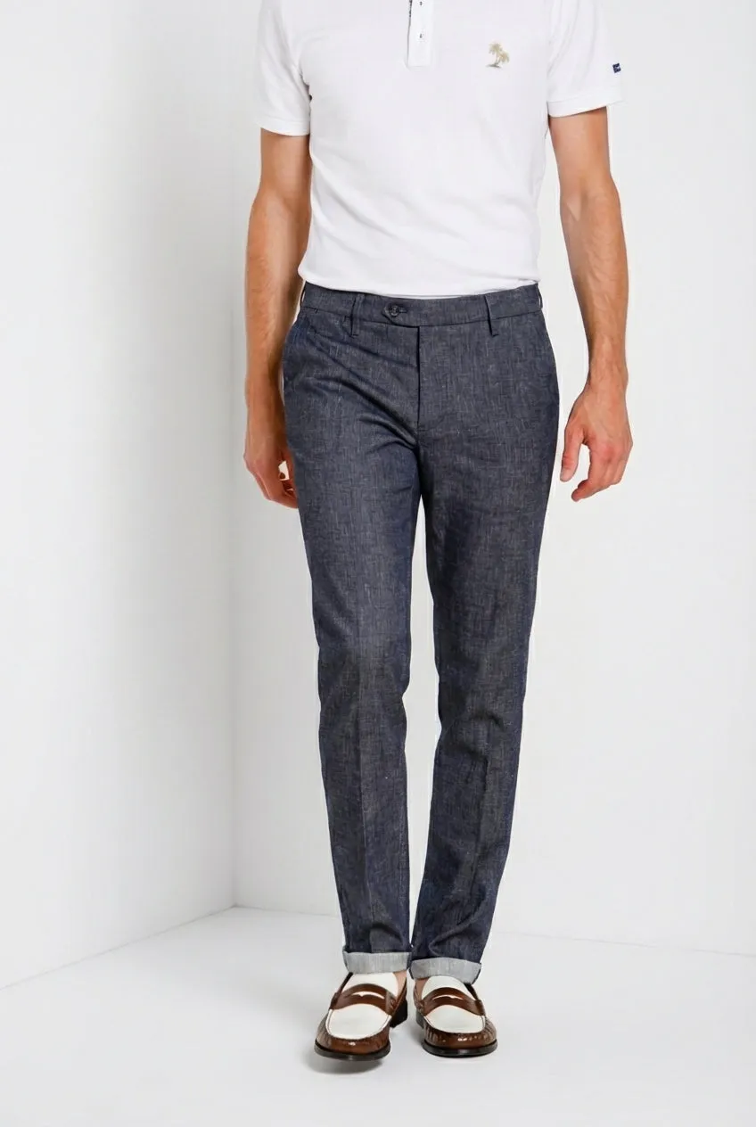 Mason's Milano chino bukser mørkeblå denim extra slim
