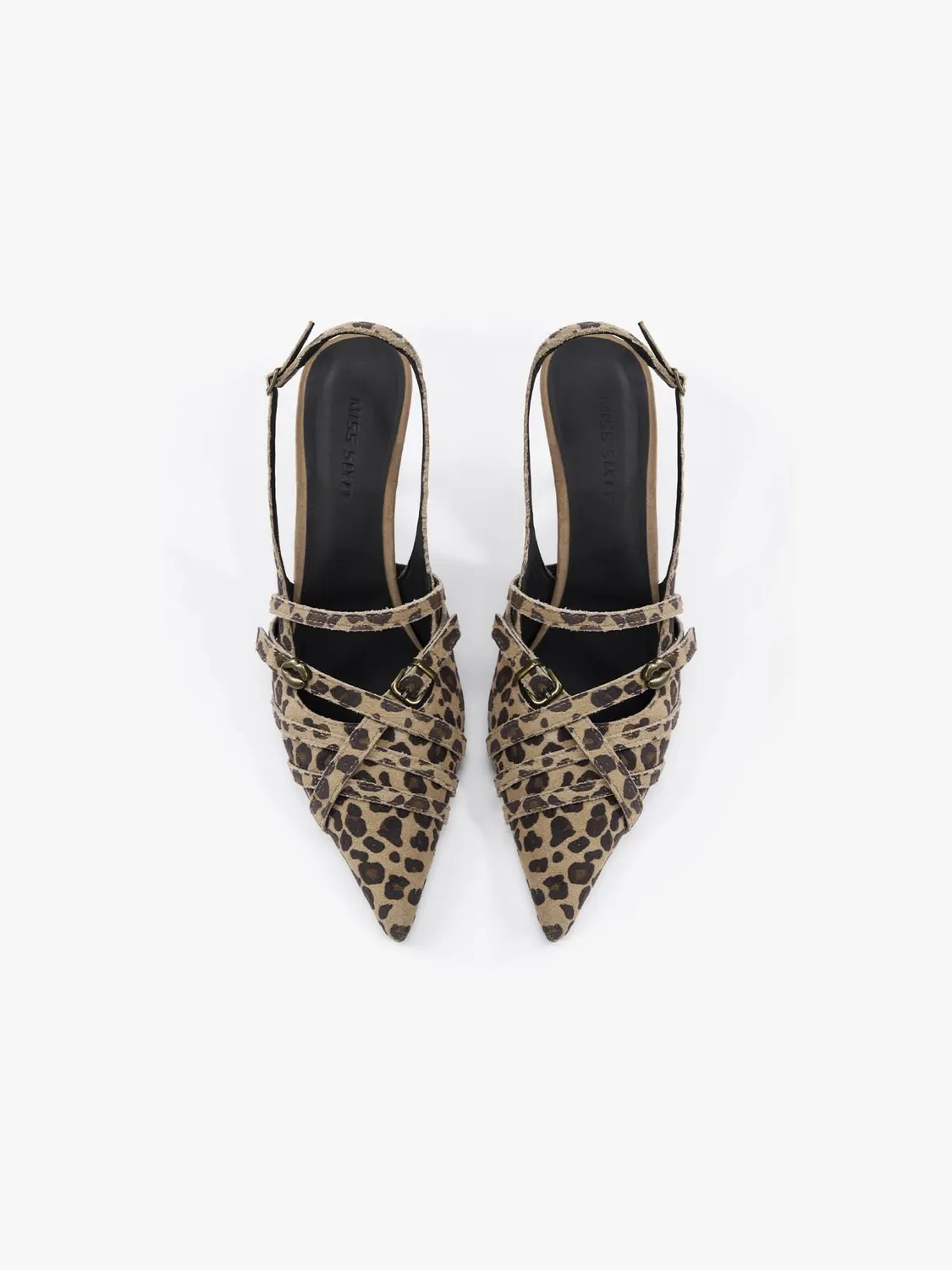 Miss Sixty Buckle stiletter leopard dirty camel