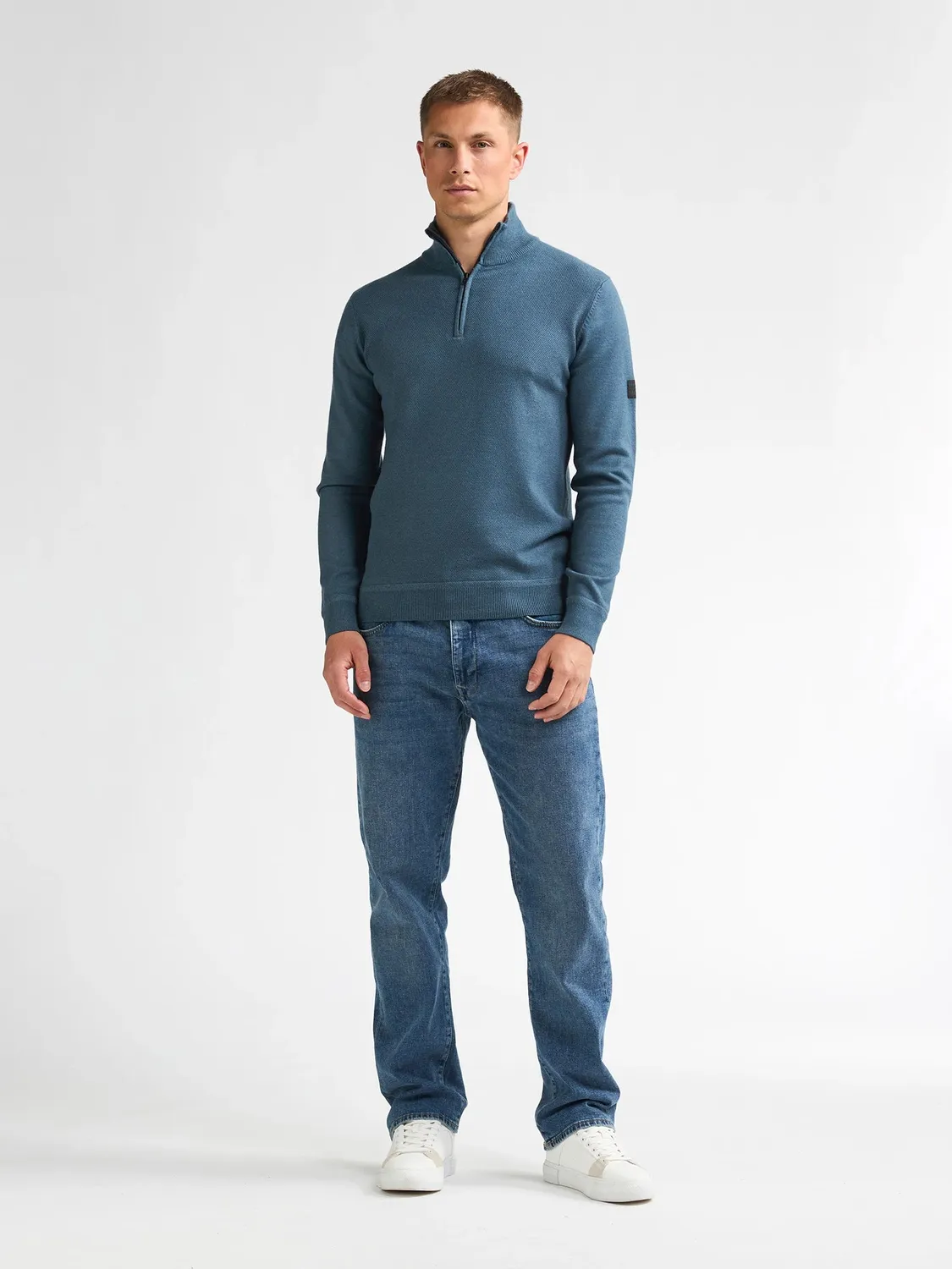 Petrol Industries Steelford strik halfzip lommer