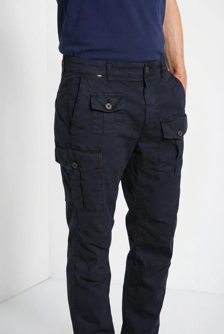 Mason's George Coolpocket cargobukser midnatsblå carrot fit