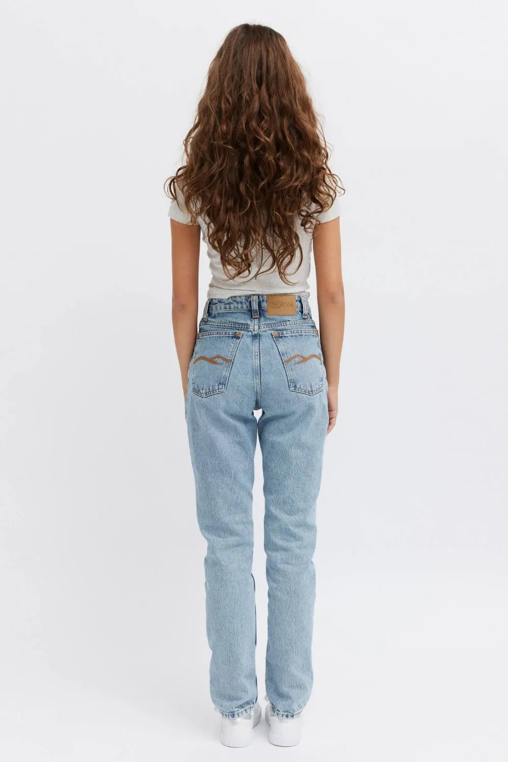 Organsk Oxygen Raw Rebellion jeans høj talje lys