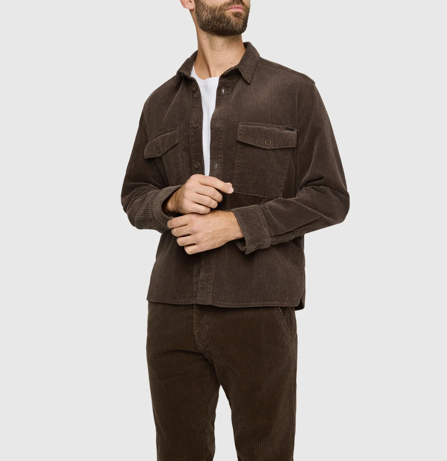 MAC Overjacket 0202 overskjorte brun cord