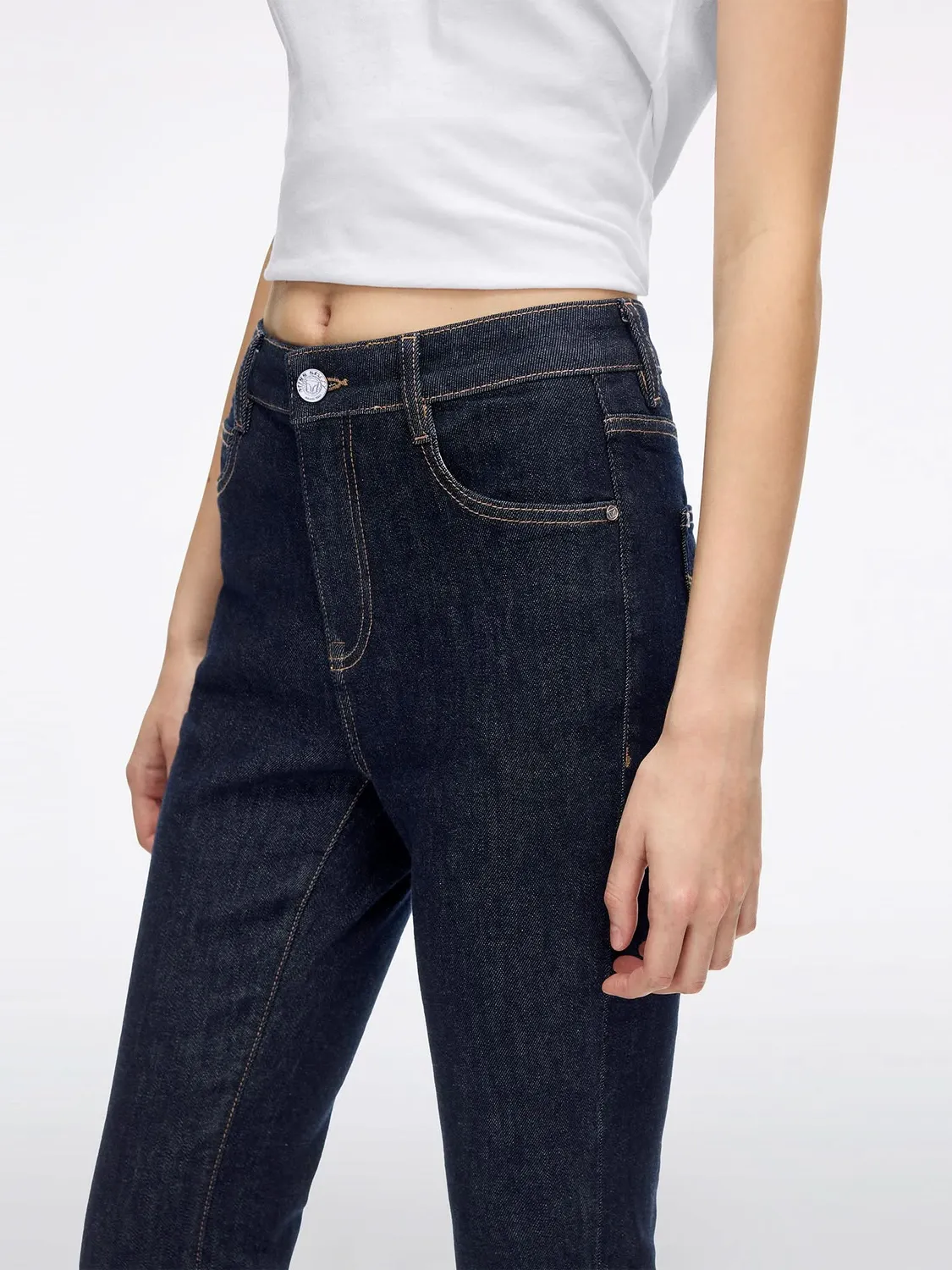 Miss Sixty Flare Jeans mørkeblå stretch