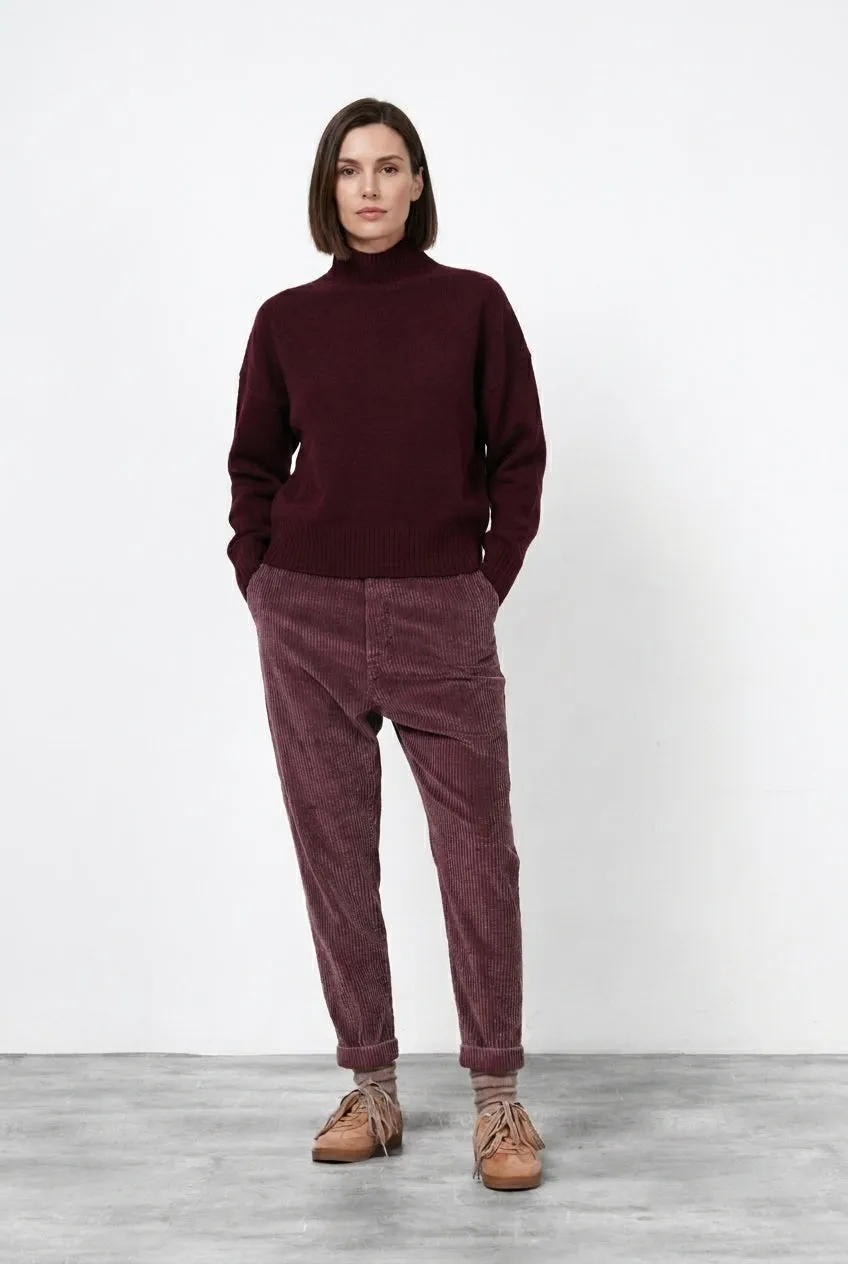 Mason's Malibu Jogger chinobukser vinrød fløjl