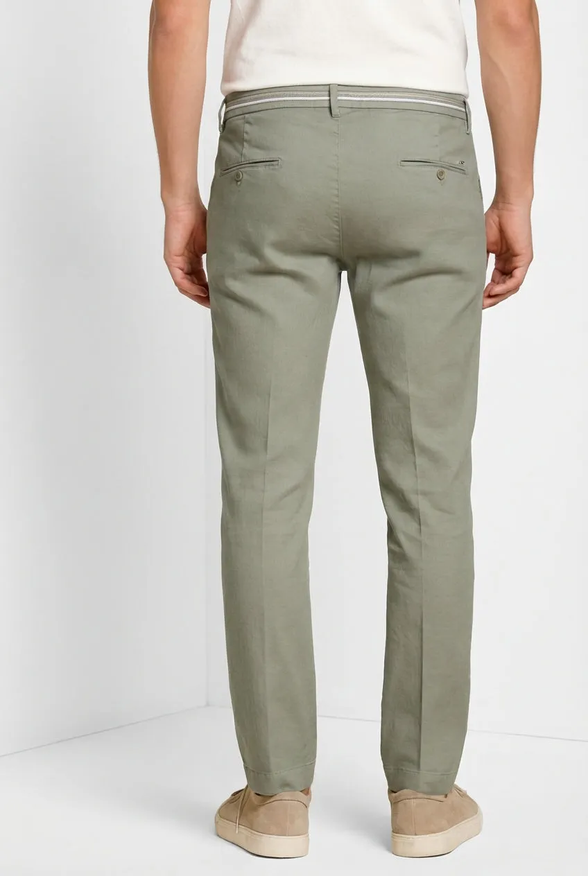 Mason's Torino Oxford herre chino slim lyseblå