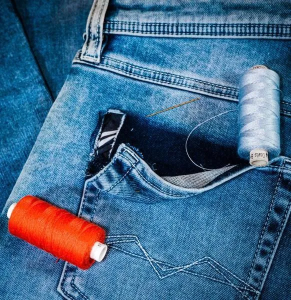 MAC reparation jeans syning af rift slidt denim
