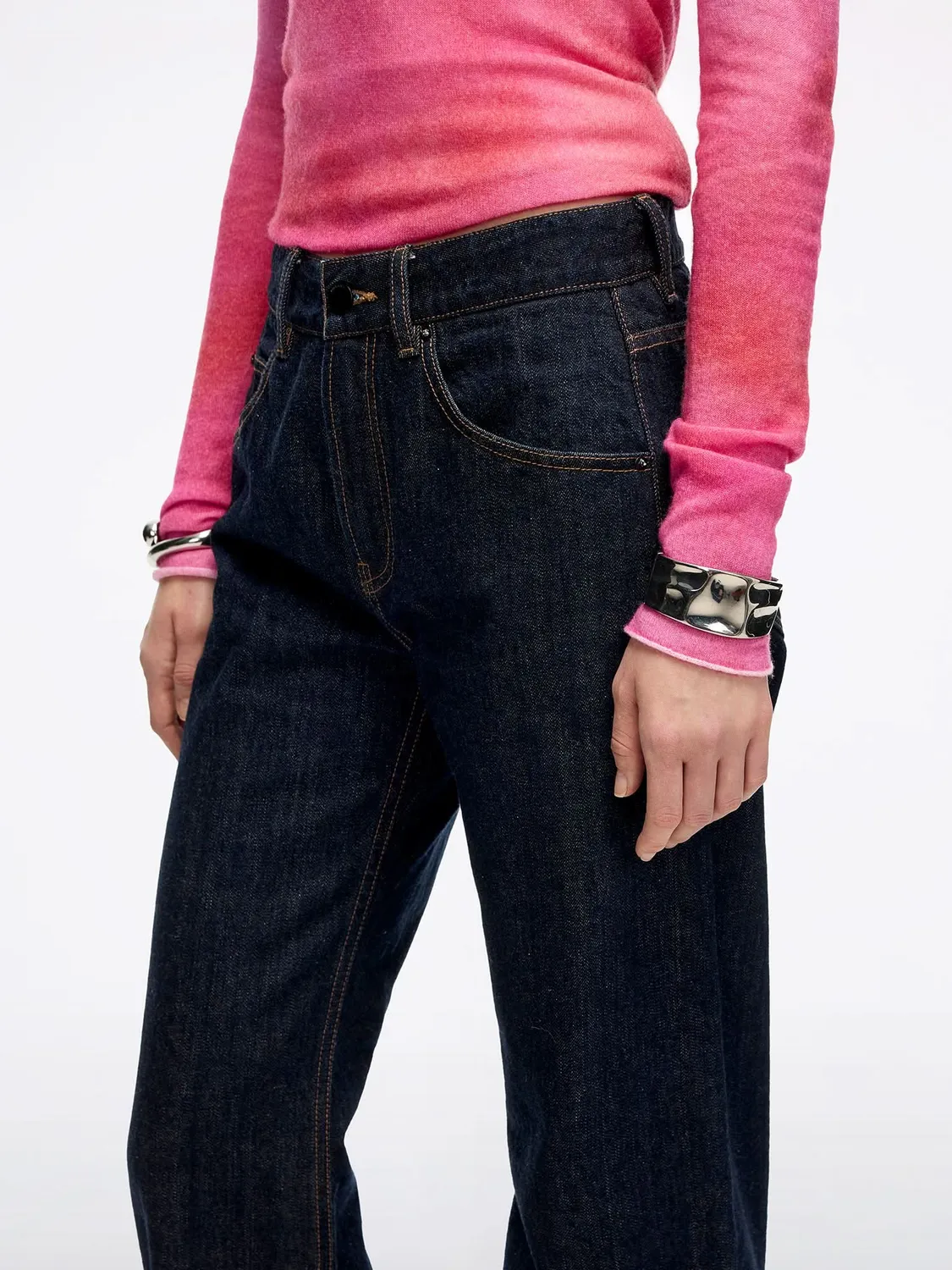 Miss Sixty Anni straight-leg jeans mørkeblå rigid
