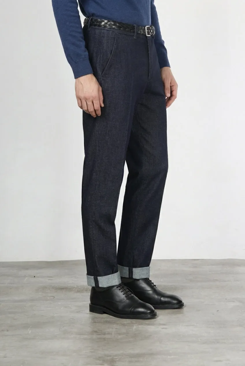 Mason's Il Chinos chinos navy relaxed stretchdenim