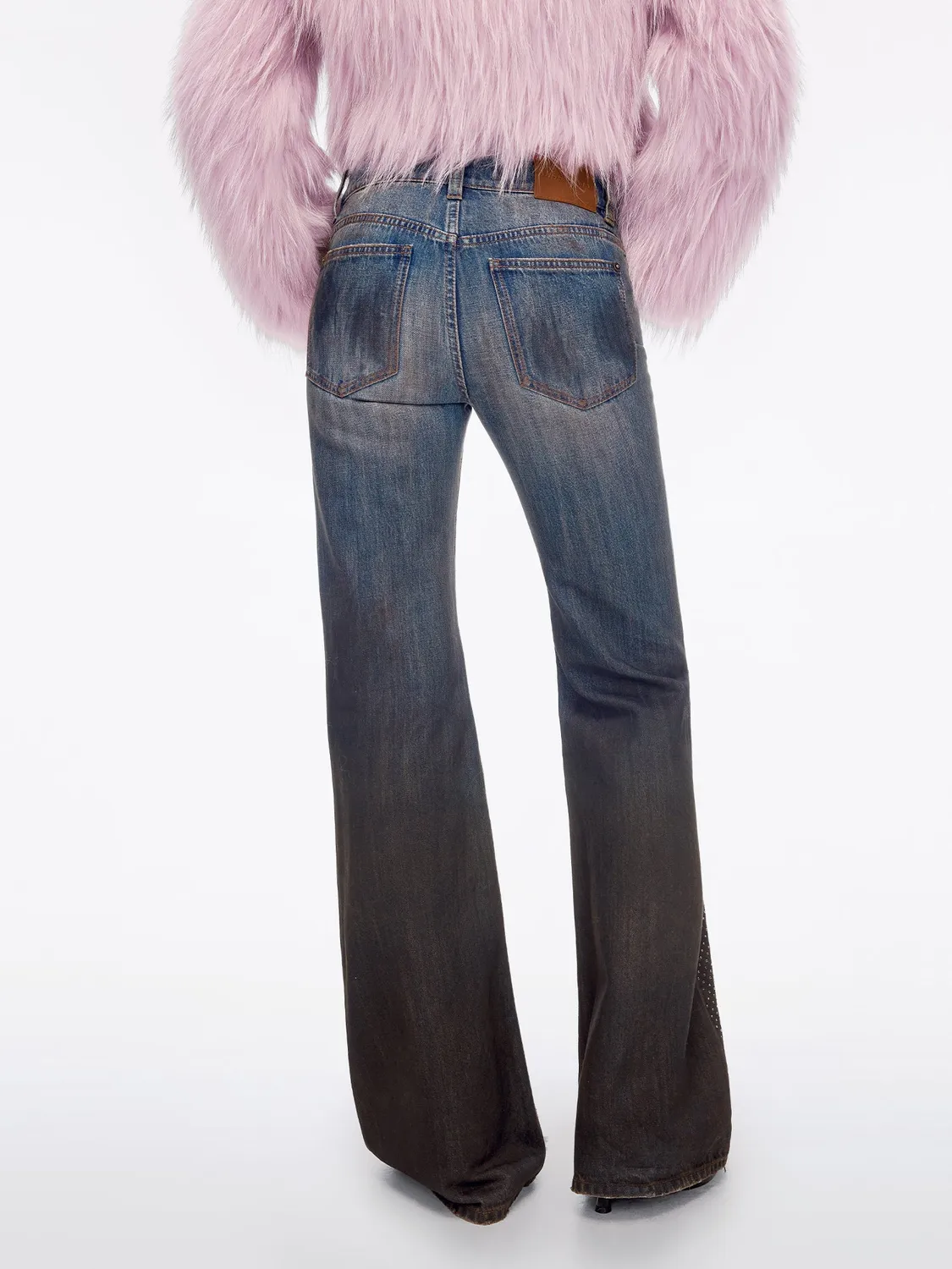 Miss Sixty Gradient Rhinestone flare jeans vintage med sten