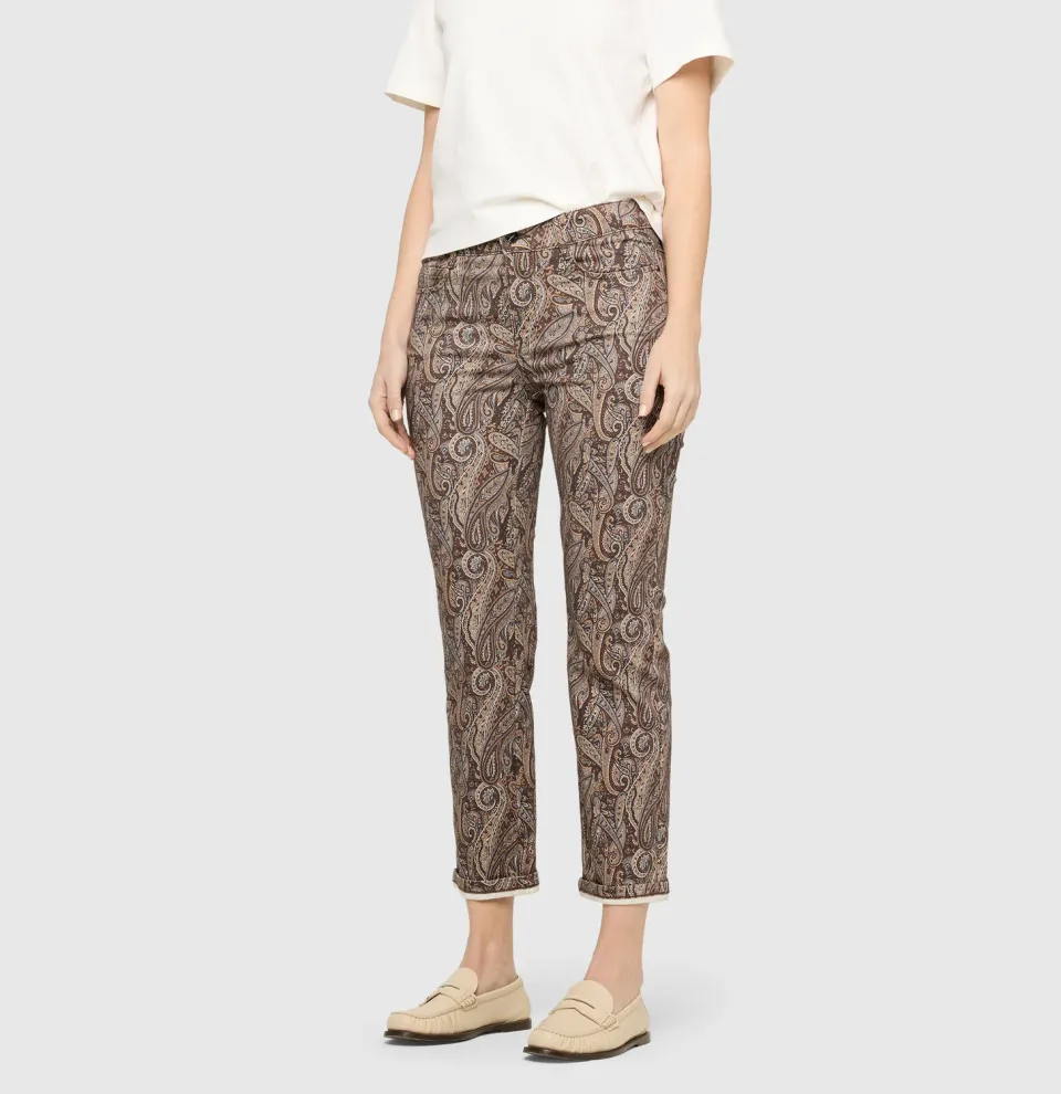 MAC Dream 5403-70-0355 cropped jeans gul stretch