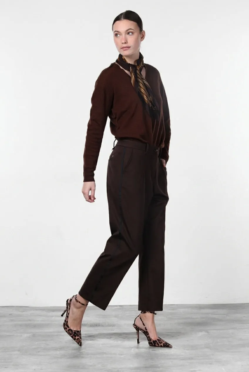 Mason's New York chino dame lysebrun carrot fit