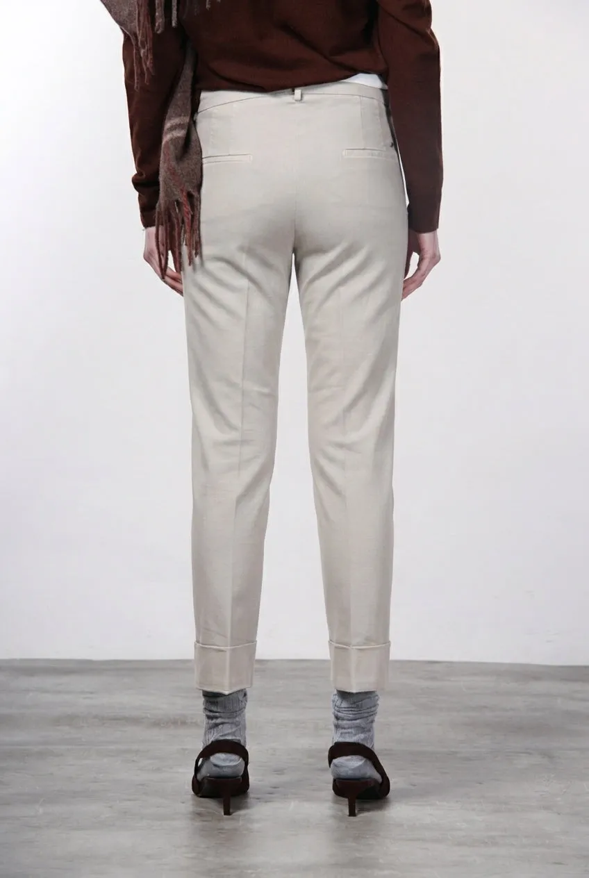 Mason's New York Carrot chinos dame sand uldblanding