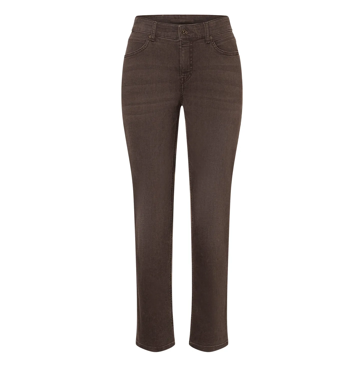 MAC Melanie 5040-90-0387L straight jeans brun stretch