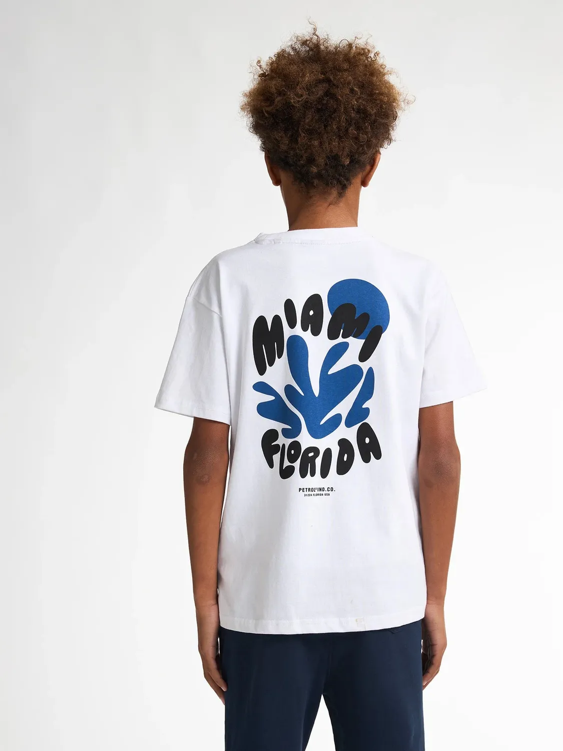 Petrol Industries Barracudaway T-shirt til drenge backprint bomuld
