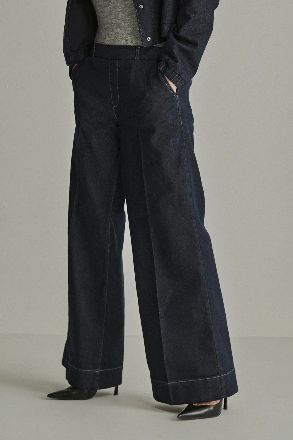 Para Mi Lizzy jeans Indigo Blue high waist extra wide
