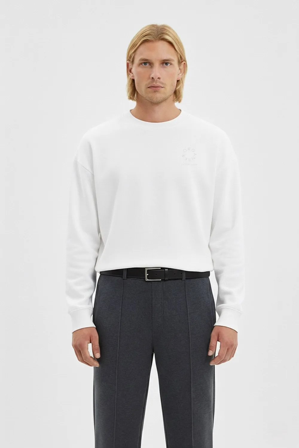 Organsk Classic Organic sweatshirt hvid – unisex