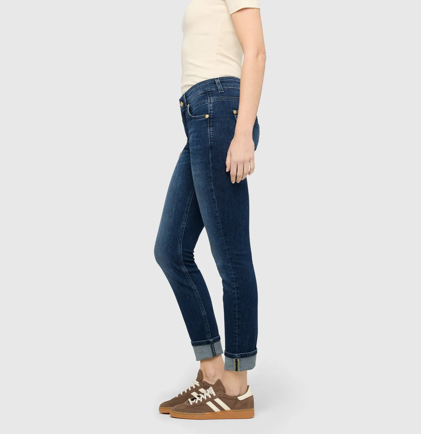 MAC Rich Slim 5904-90-0389L jeans mellemblå