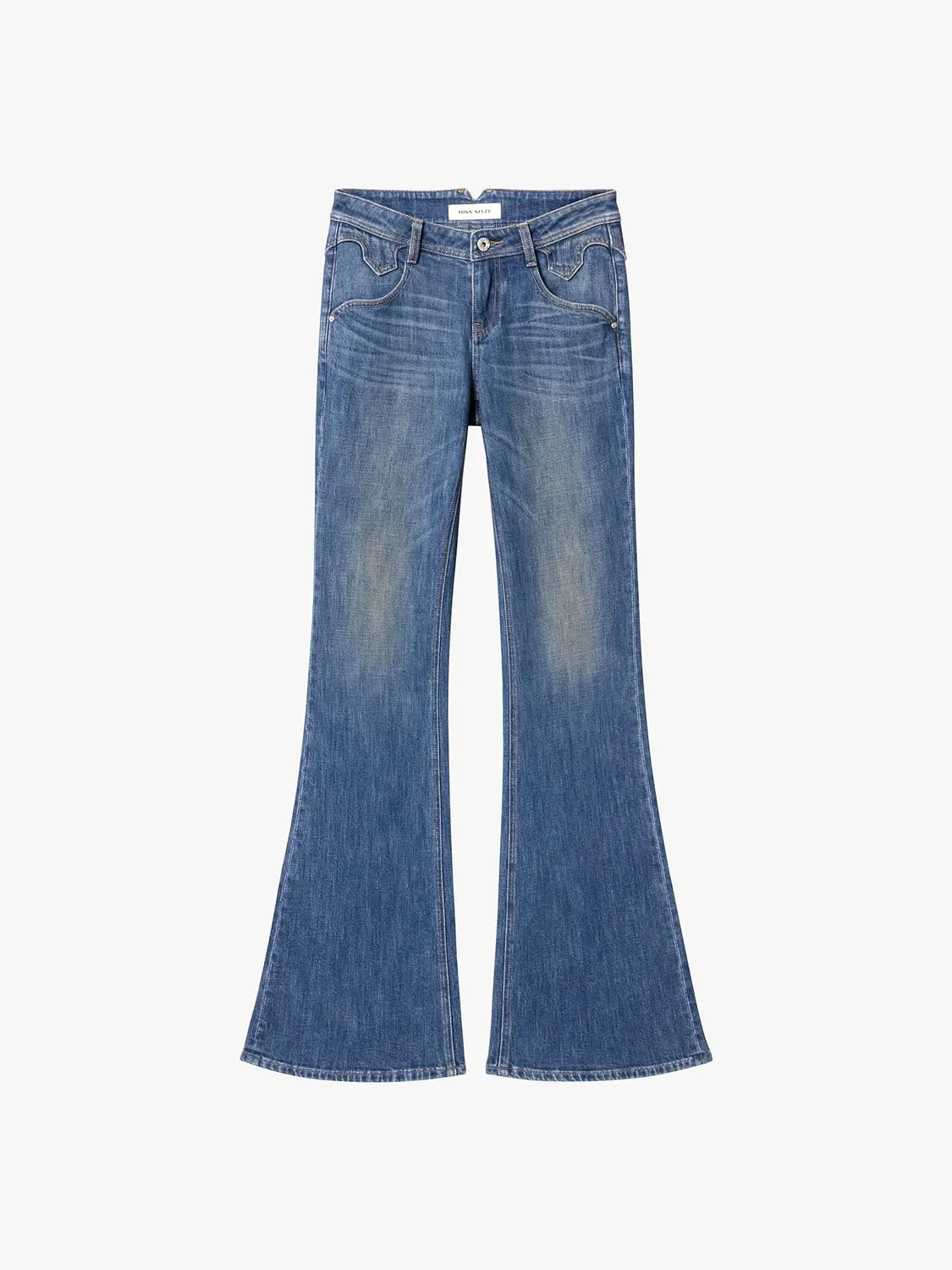 Miss Sixty Bella flare jeans mørkeblå slim-fit mellemtalje