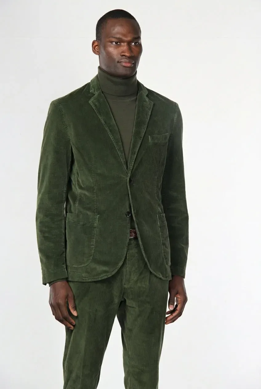 Mason's Tiziano velourblazer skovgrøn regular