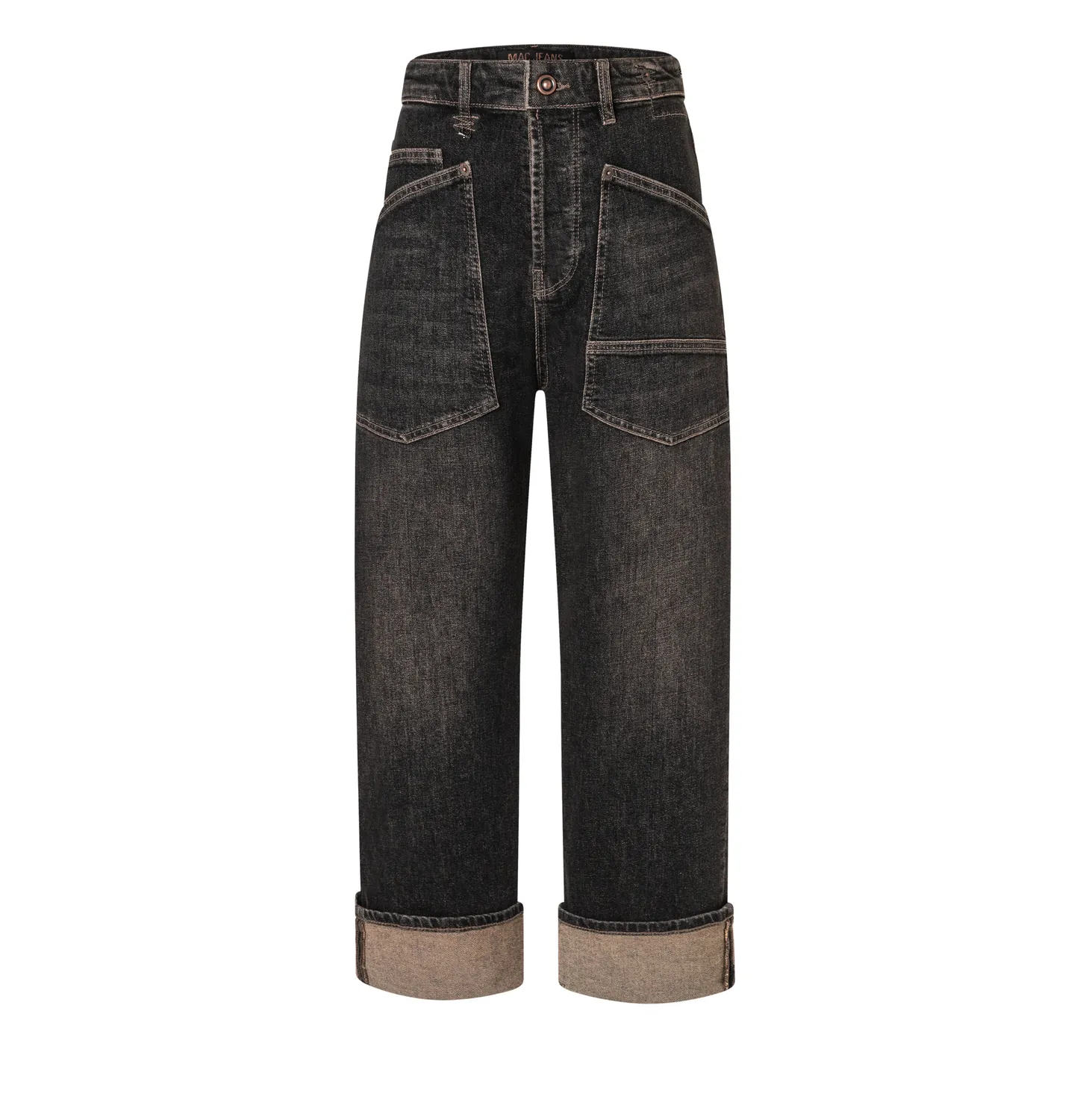 MAC Baggy 2321 straight jeans grå recycled stretch