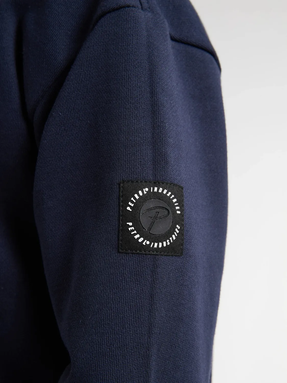 Petrol Industries Skagit half-zip drengetrøje royal navy bomuld