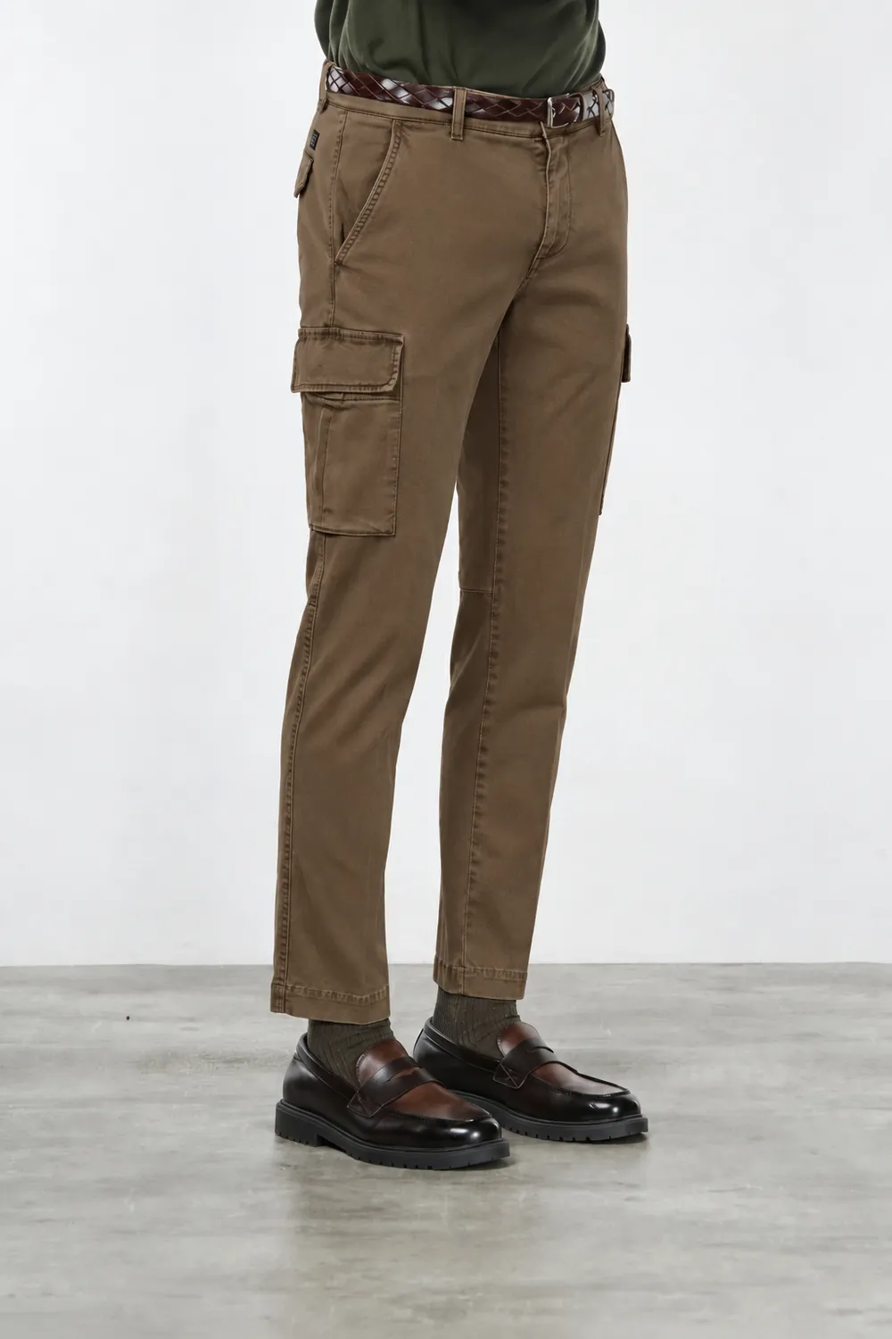 Mason's Chile cargobukser taupe extra slim