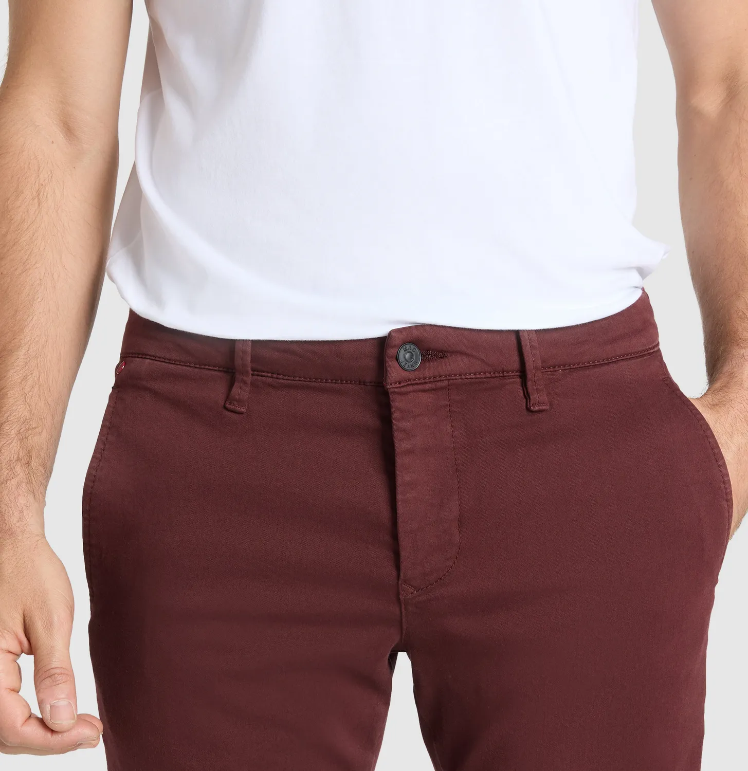 MAC Driver Pants regular jeans rød strækbund