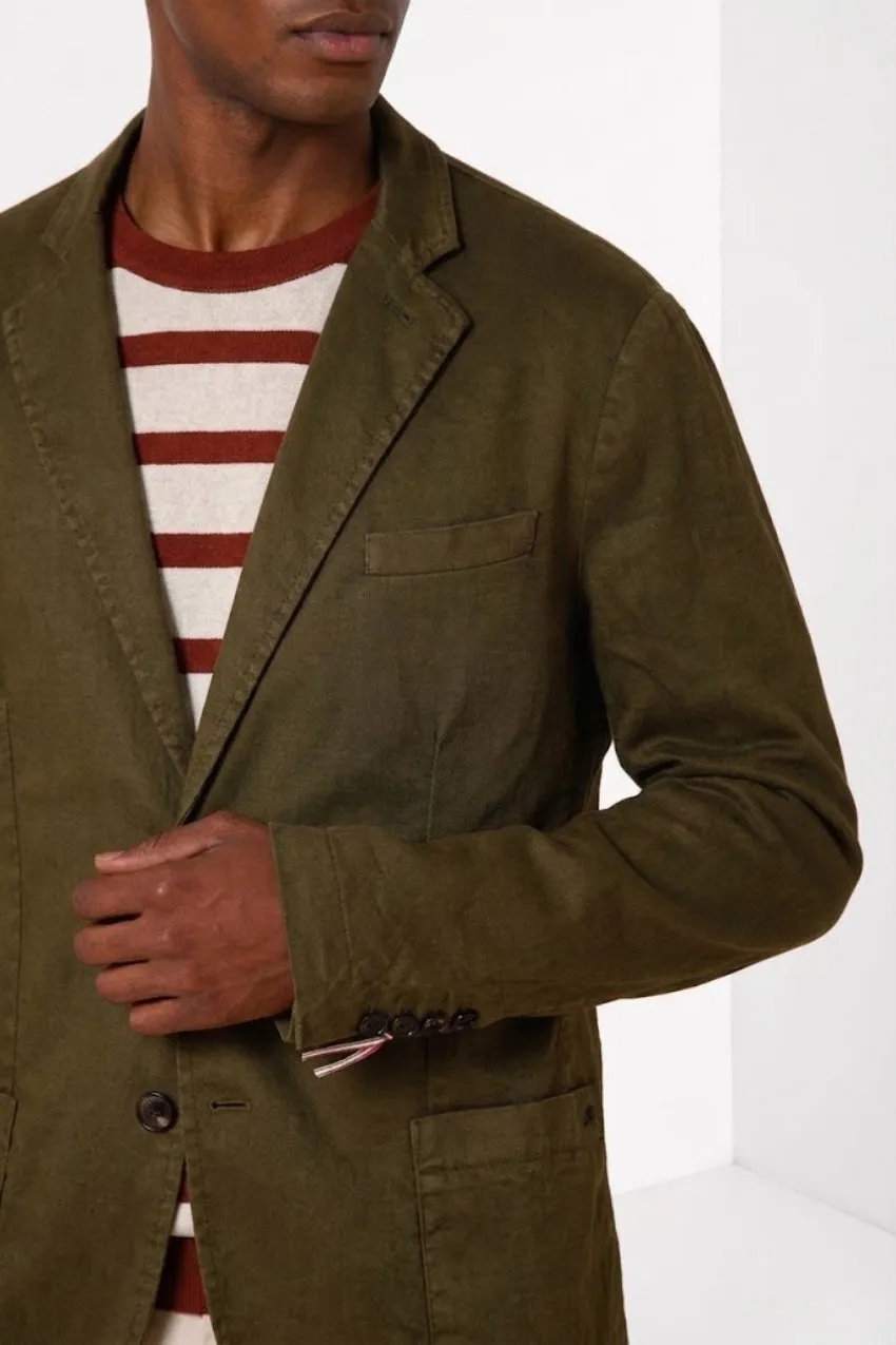 Mason's Da Vinci blazer skovgrøn hør