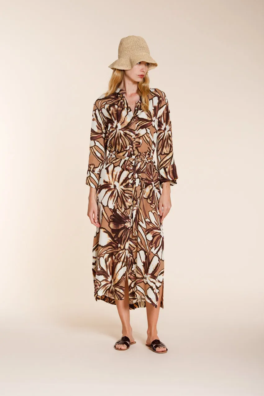 Mason's Colette Dress New kjole beige blomst rayon