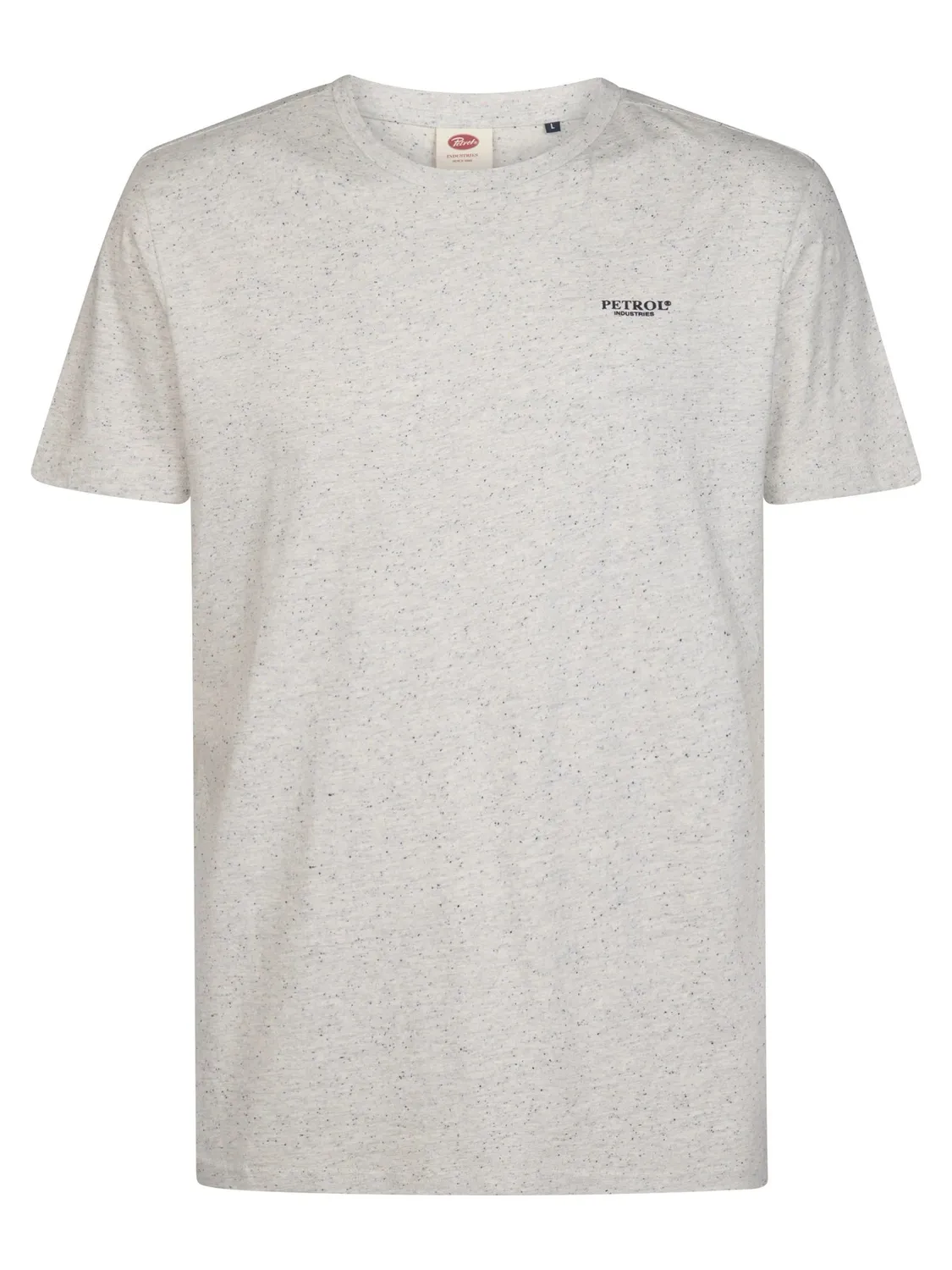 Petrol Industries Irving T-shirt Antique White Melee regular fit